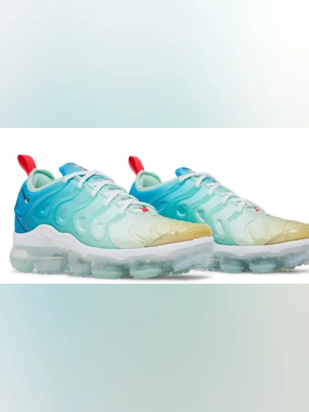 Nike Wmns Air VaporMax Plus 'Mint Foam Laser Blue' Sneakers Size 8 Like New